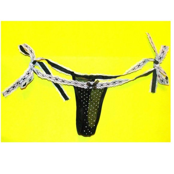 NWT Leg Avenue sexy Mesh Camigarter and tie side Thong Panties LINGERIE SET,M/L - Picture 8 of 8